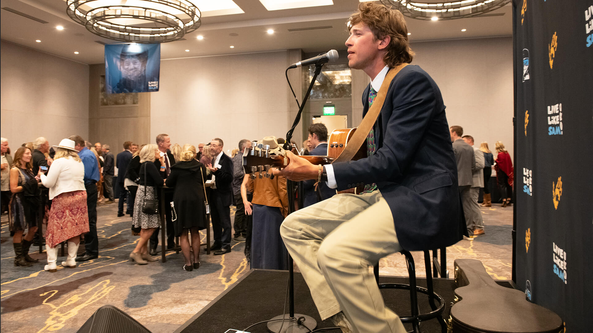 Wyatt Pike singing at the gala. Photo: TownLift // Randi Sidman-Moore