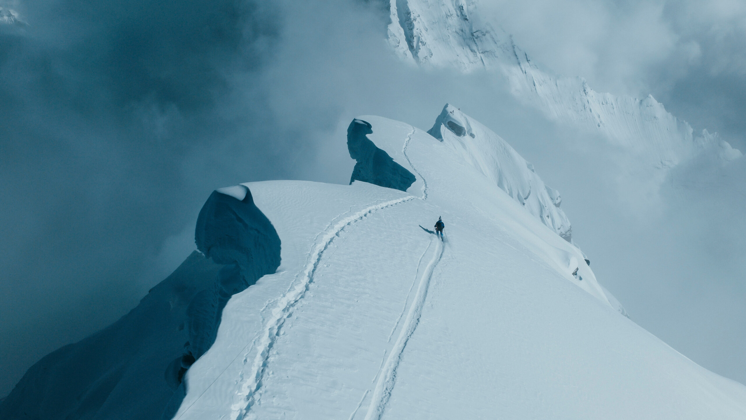 Andrzej Bargiel skiing down Mount Everest, Nepal on September 22, 2025. 