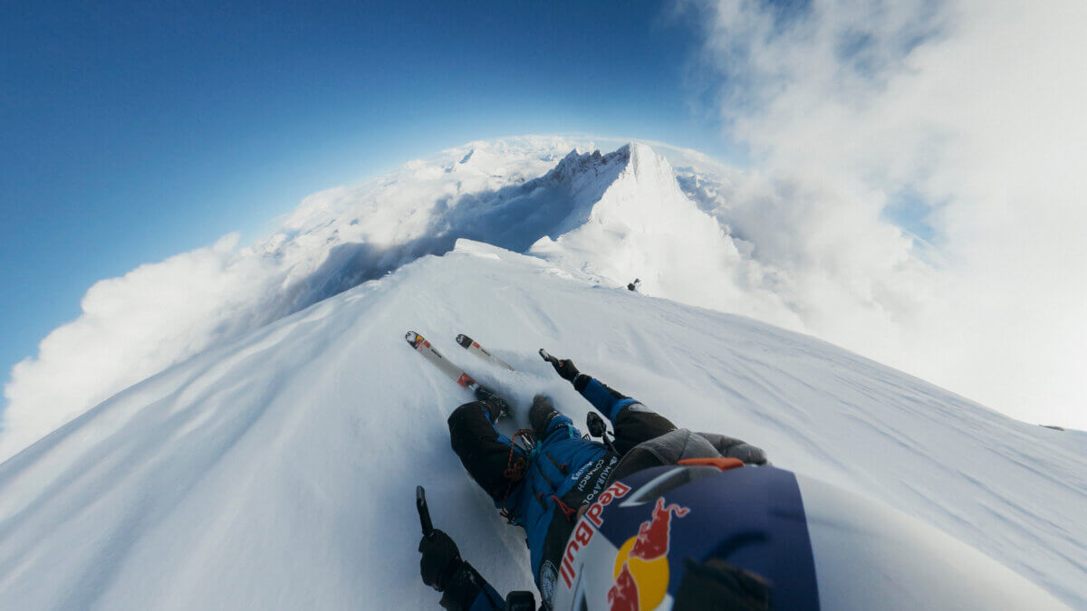 Andrzej Bargiel skiing down Mount Everest, Nepal on September 22, 2025.