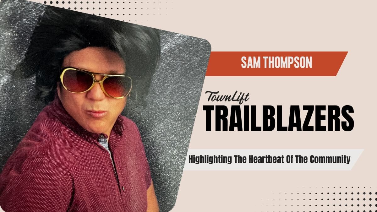 Fifth-grade teacher Sam Thompson brings humor and creativity into the classroom, embodying his “edutainment” approach to learning.