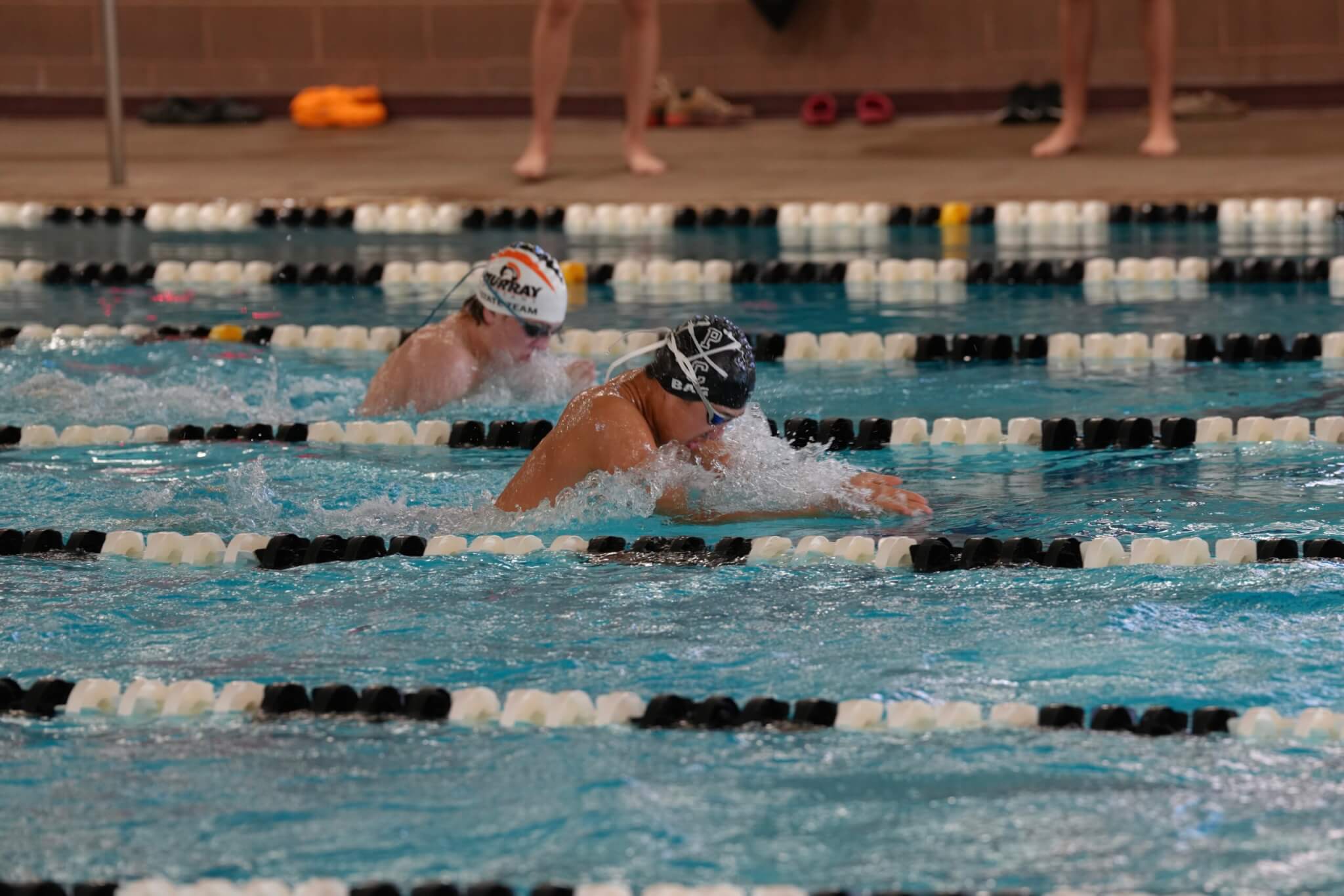 Breast stroke race during Miners v Murray meet at Ecker Hill on Nov. 4.