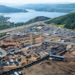 Construction on the East Village in full swing this July.