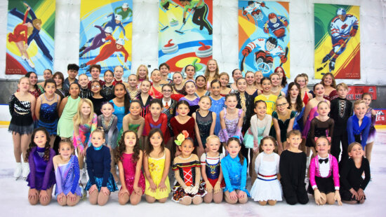 Young skaters from the Figure Skating Club of Park City gather at the Park City Ice Arena ahead of this year’s Holiday Extravaganza on Ice, featuring performers from beginner to national development levels.