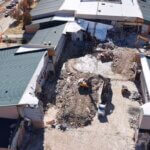Demolition underway at Treasure Mountain Junior High School on November 10, 2025.