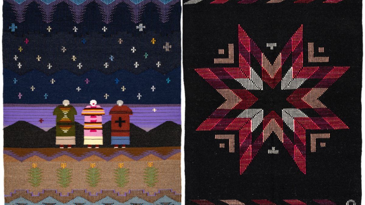 Some of Master Weaver Rena Robertson's works.