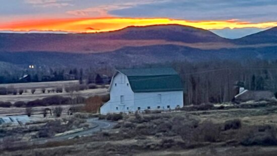 Sunrise barn