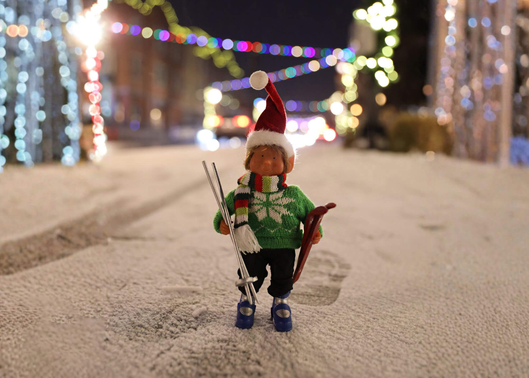 Rip the Ski Bum hides out on Main Street for holiday fun