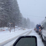 Traffic in Big Cottonwood Canyon.