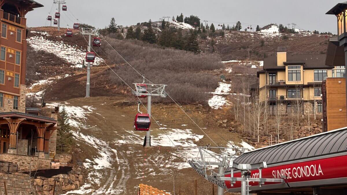 Sunrise Gondola Canyons Base Area, Park City Mountain Dec. 21, 2025