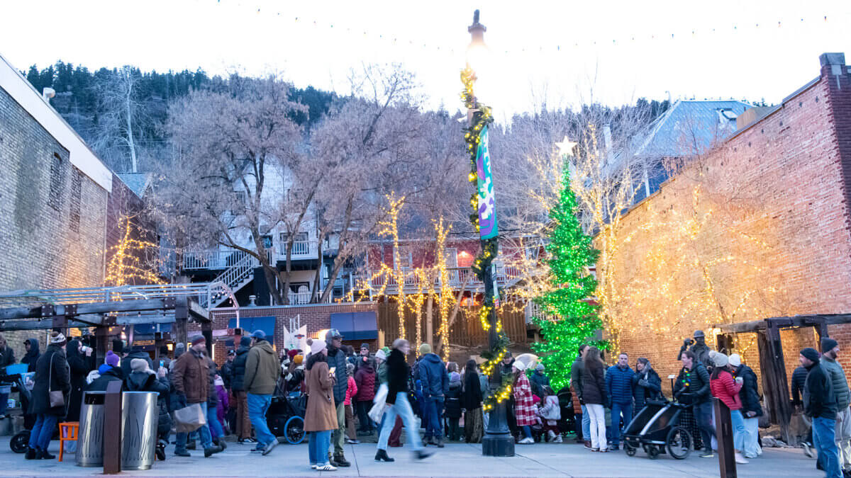 The Holiday Lights Ceremony was held Saturday in Miners Park.