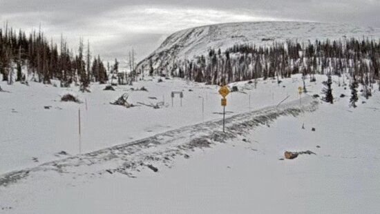 Mirror Lake Highway at Bald Mountain Pass from a UDOT traffic camera on Dec. 21, 2025.