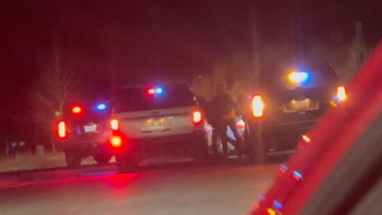 Images provided by a resident show law enforcement activity near Kimball Junction early Tuesday morning.