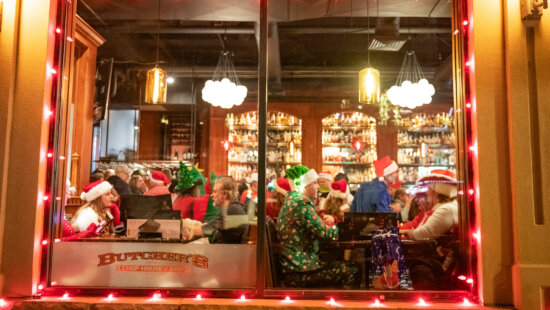The Santa Pub Crawl also functioned as a toy drive for CCPC's Operation Hope.