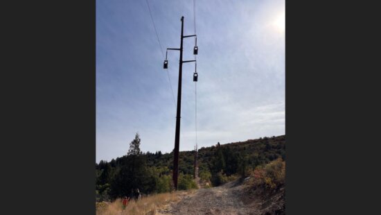 Power lines in Park City, Utah.
