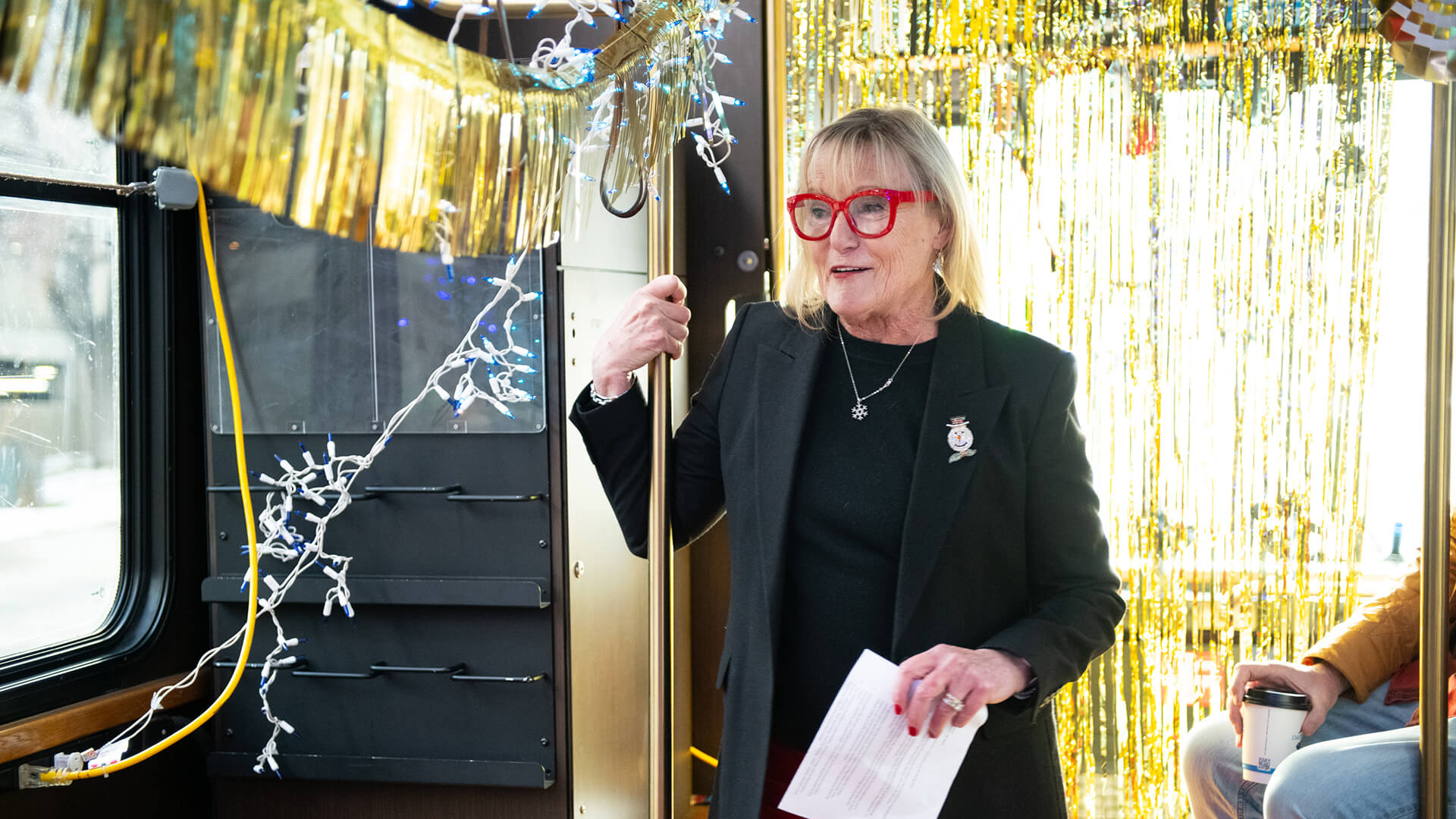 Park City Transit Celebrates 50 Years with Commemorative Trolley Ride, Santa Claus at the Wheel, Mayor Nann Worel