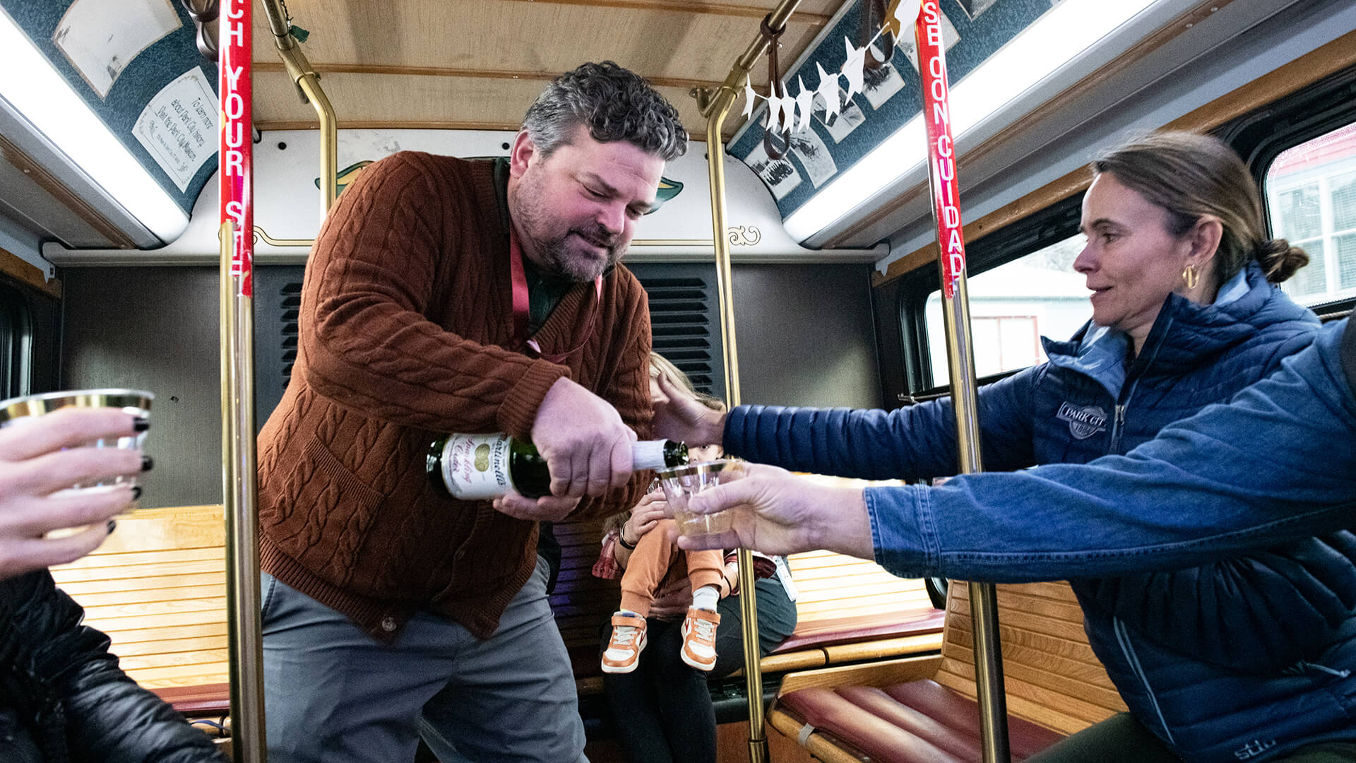 Park City Transit Celebrates 50 Years with Commemorative Trolley Ride, Santa Claus at the Wheel