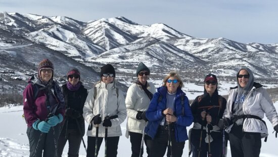 Newcomers Club of Park City snowshoe session.