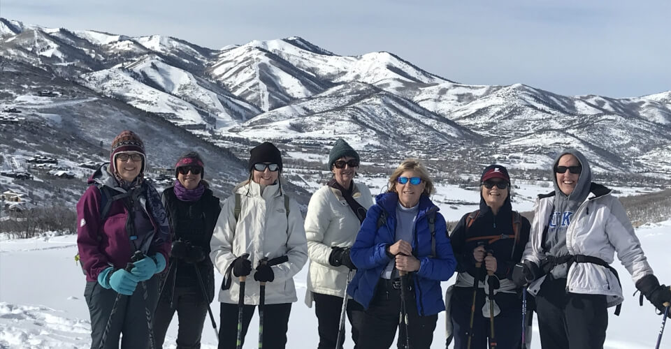 Newcomers Club of Park City snowshoe session.