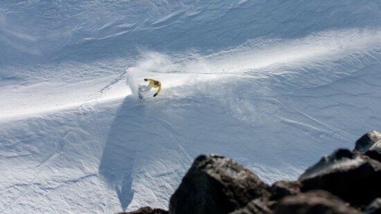 Victoria Jealouse, one of the women featured in Wayward, carves a line in Chile.
