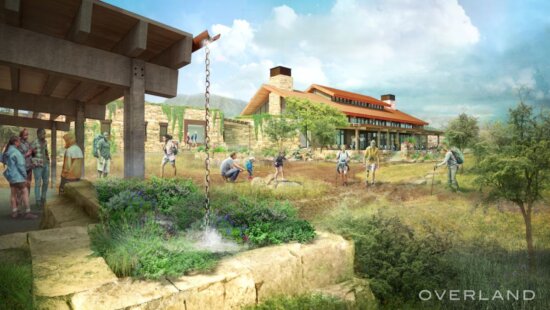 Artist renderings for Zion National Park Discovery Center.