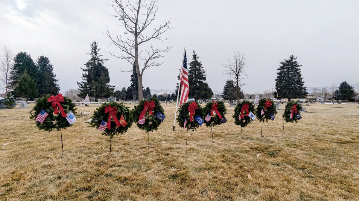 Wreaths can be purchased and sponsored by members of the community, and there hasn’t been a year when there were enough wreaths to honor each of the veterans buried at the cemetery, which is the chapter’s goal.