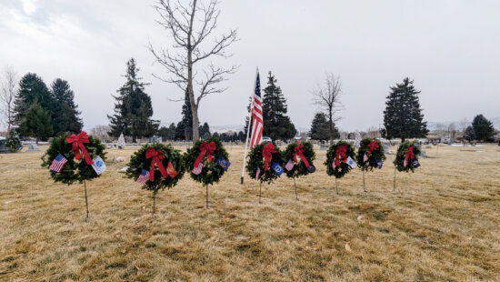 Wreaths can be purchased and sponsored by members of the community, and there hasn’t been a year when there were enough wreaths to honor each of the veterans buried at the cemetery, which is the chapter’s goal.