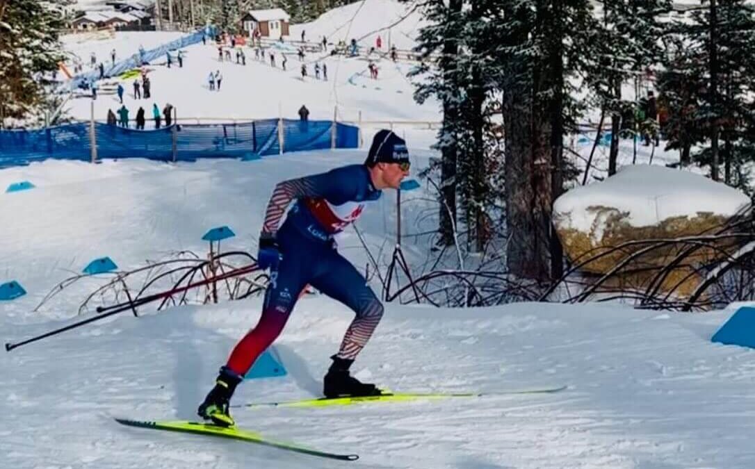 Ian Carmack qualifying in Lake Placid a Nationals to go with fellow Park City cross country athlete Brooke Greenberg to Scandinavia for FIS level racing.