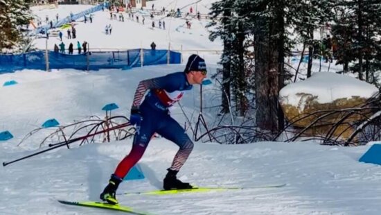 Ian Carmack qualifying in Lake Placid a Nationals to go with fellow Park City cross country athlete Brooke Greenberg to Scandinavia for FIS level racing.