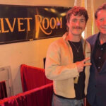 Benson Boone with Velvet Room owner Bryce Clarke outside the Park City Main Street lounge on Jan. 31, 2025.