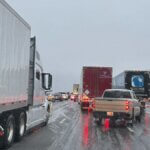 Traffic on Parley's Canyon the morning of Monday, January 5, 2026.