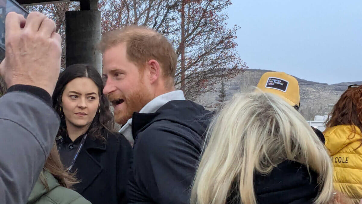 Prince Harry enters the Eccles in Park City on Sunday, January 25, 2026.