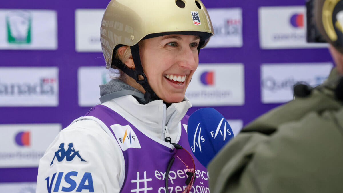 Winter Vinecki winning in FIS comp in Canada, then getting second place on the second day in freestyle aerials skiing.