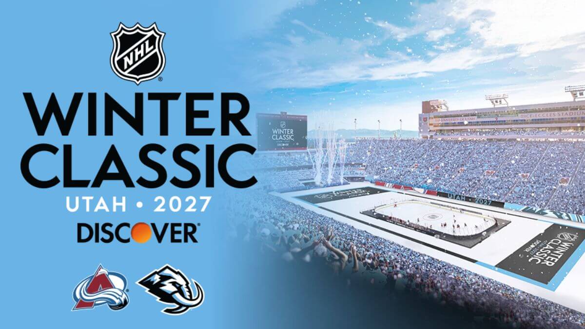 Rice-Eccles Stadium will transform into outdoor ice rink for 2027 NHL Winter Classic, Utah Mammoths v Colorado Avalanche