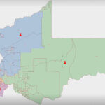 A map of Summit County's newly approved districts.