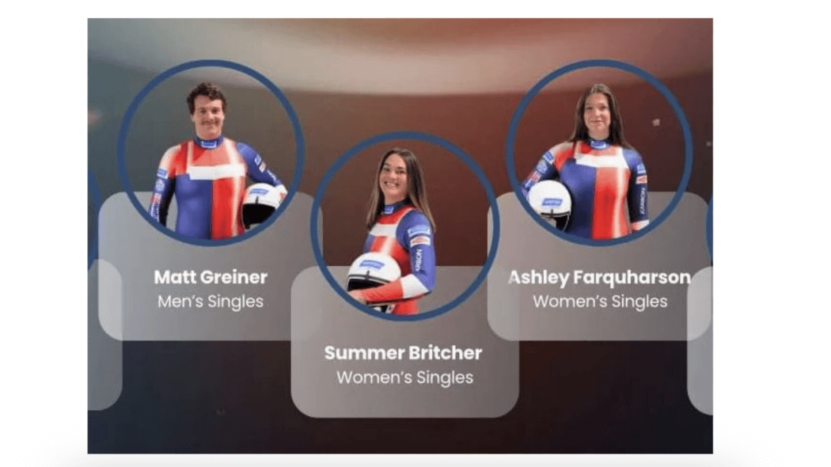 Local Lugers nominated to 2026 Olympics.