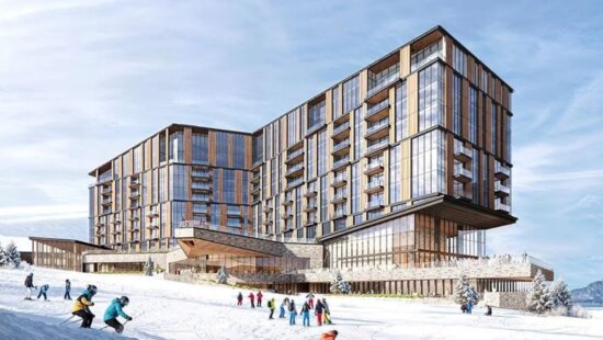 Rendering of Waldorf Astoria Deer Valley Resort and Residences at Deer Valley East Village.