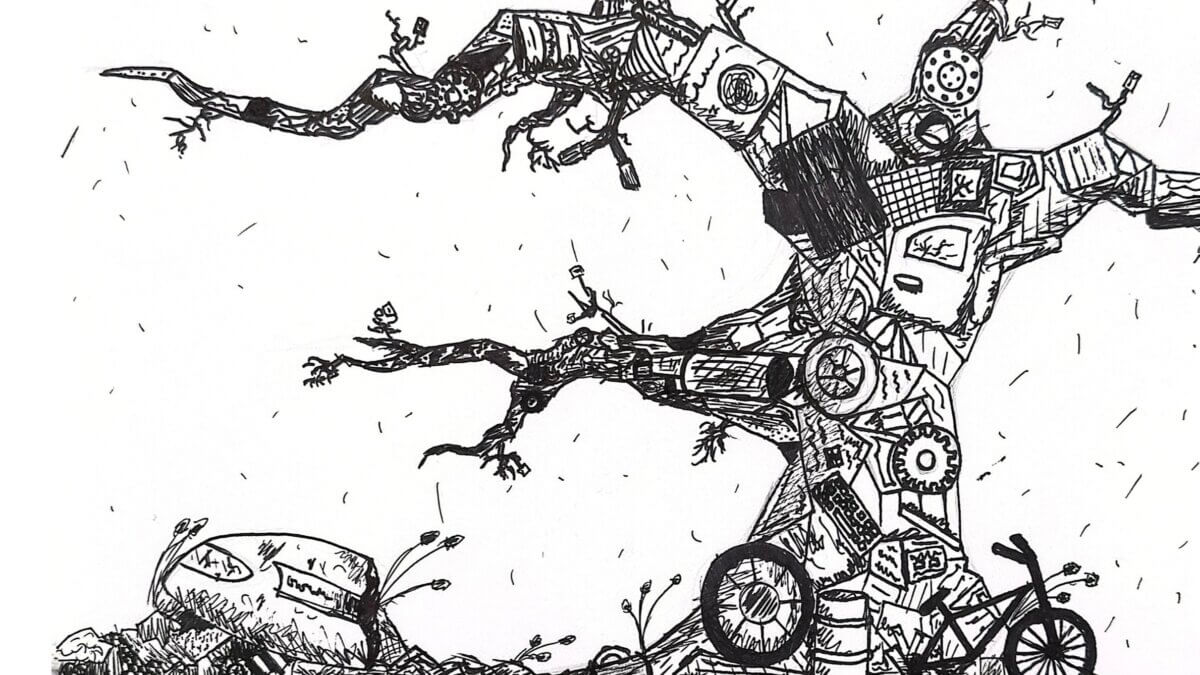 If his trash-tree masterpiece is any indication, Declan’s artistic journey is only just beginning.