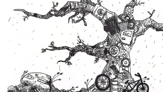 If his trash-tree masterpiece is any indication, Declan’s artistic journey is only just beginning.