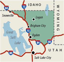 The shaded green area shows where wolves have been delisted from the Endangered Species Act. 