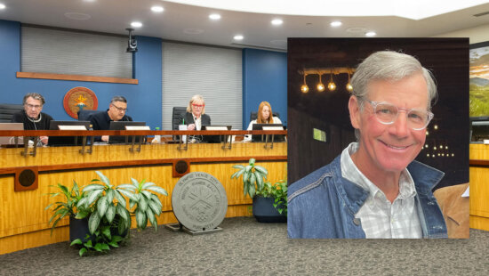 Park City Council Chambers with Applicant Jack Rubin who previously lost the mayoral race by seven votes.