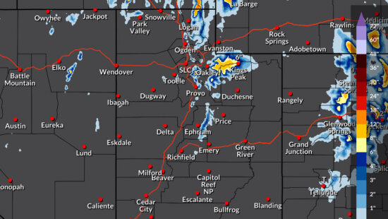 Expected snow totals, Feb. 24-27, 2026