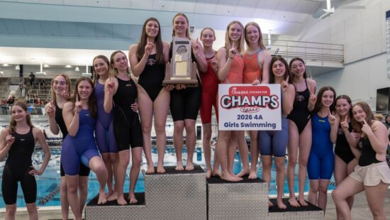 PCHS girls swim team take home the 4A state champion title.
