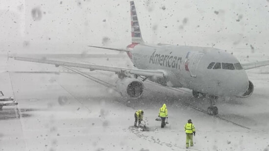 Whiteout conditions at SLC airport on Wed Feb 18th causing flight delays