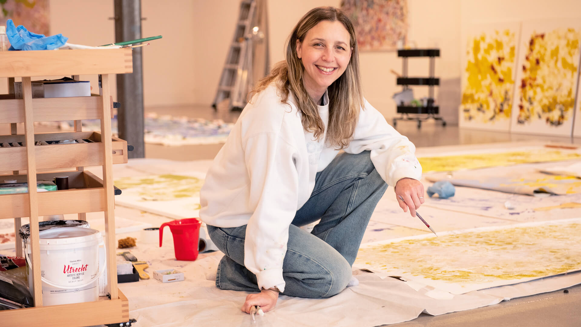 In her Park City studio, artist Shel Pink finds balance between movement and stillness