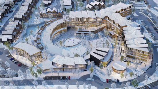 A rendering of The Slope development where it was announced Thursday an Andaz Hotel will be built.