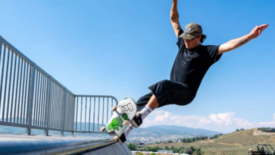 A skateboarder rides the existing features at Trailside Park, where Basin Recreation is gathering public input on a planned redesign of the Wheels Park into a more inclusive, all-ages, all-abilities recreation space.