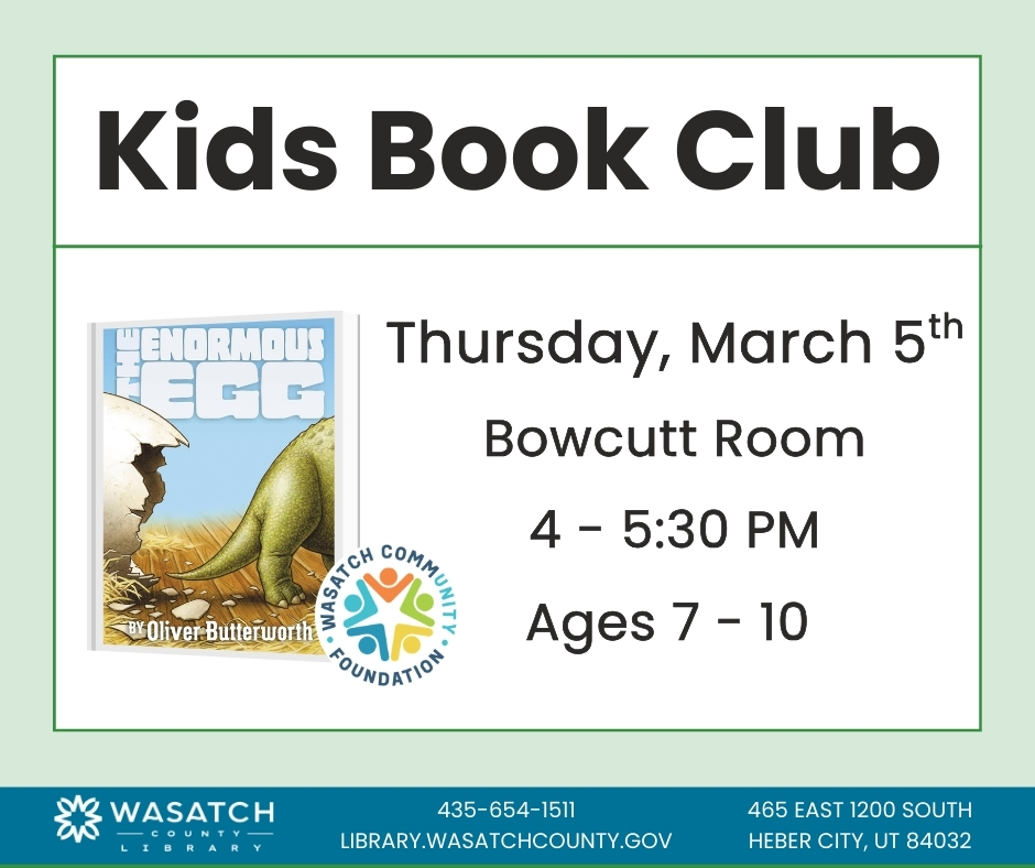 WCL March Kids Book Club 2026