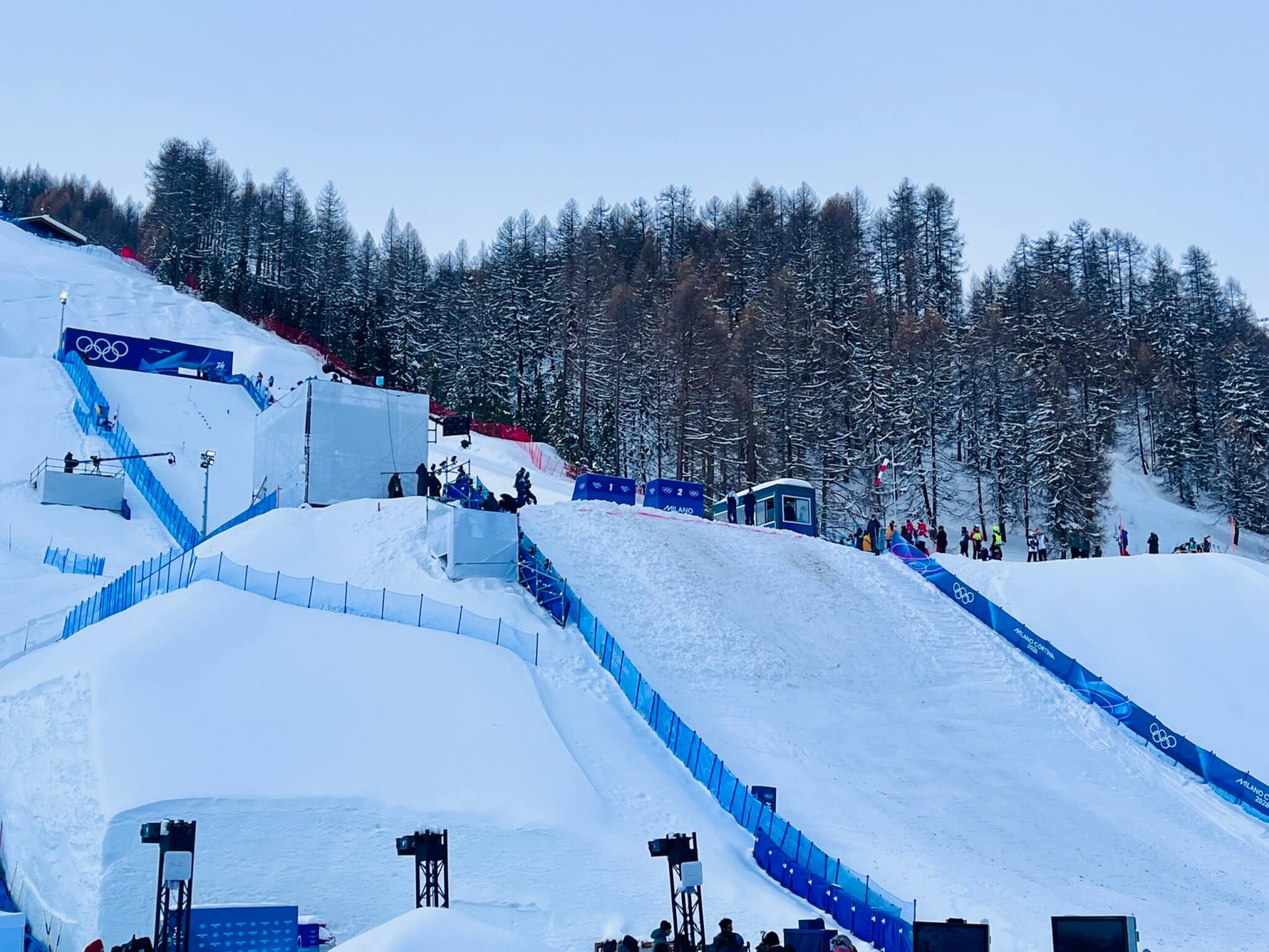 Aerials course at the Milan Cortina Olympics.