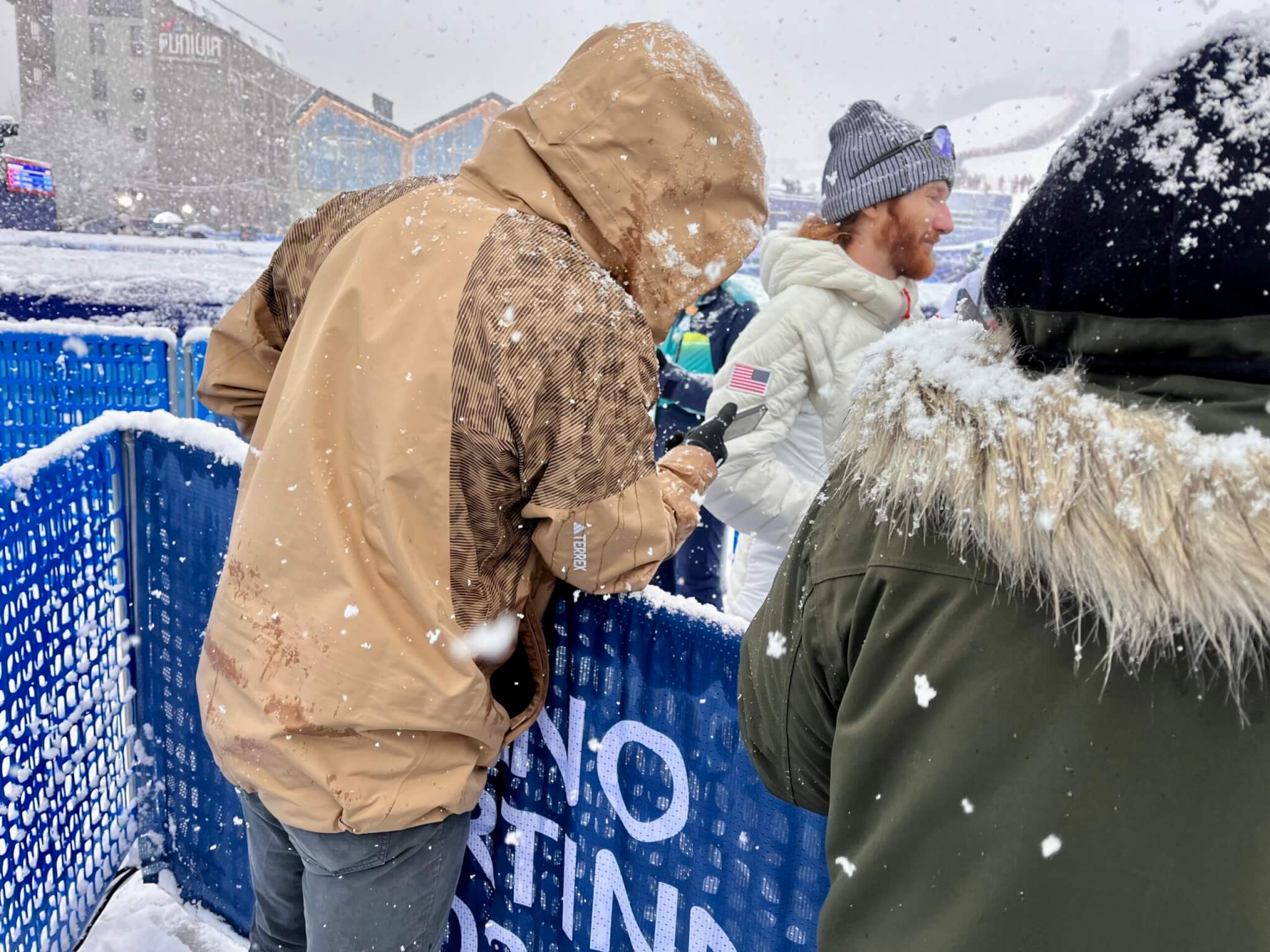 USA's Cam Smith at the Skimo in the Milan Cortina Olympics.