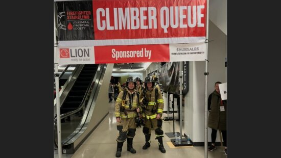 Members of the Park City Fire team in Seattle at a previous stair climb event.